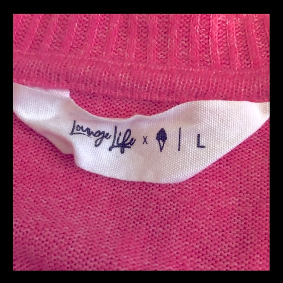 Pink Soft Serve Clothing ‘Lounge Life’ Long Sleeved Top, Size Large - Picture 5 of 7